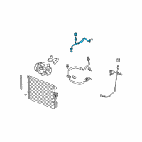 OEM 2007 Pontiac Torrent Evaporator Tube Diagram - 22726703