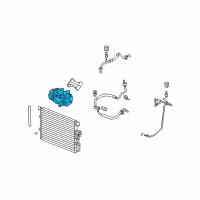 OEM 2009 Pontiac Torrent Air Conditioner Compressor Diagram - 19130251