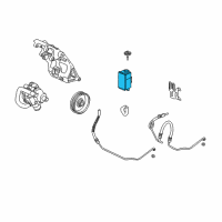 OEM 1995 Chevrolet Corvette Reservoir Asm-P/S Fluid Diagram - 10371822