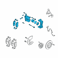 OEM 2018 Kia Stinger Front Brake Assembly, Right Diagram - 58130J5010