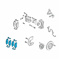 OEM 2020 Kia Stinger Pad Kit-Front Disc Brake Diagram - 58101J5A00