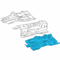 OEM 2015 Infiniti QX70 Floor-Front, LH Diagram - G4321-1CAMA