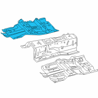 OEM Infiniti FX50 Floor-Front, RH Diagram - G4320-1CAMA