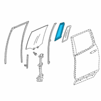 OEM Honda Ridgeline Seal, R. RR. Door Quarter Diagram - 73441-T6Z-A01