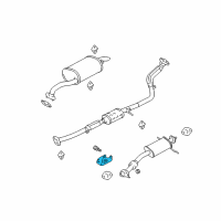 OEM Kia Rio Bracket-Exhaust Pipe Diagram - 28647FD100