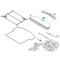 OEM 2019 Hyundai Santa Fe Handle Assembly-Luggage Floor Box Diagram - 85755-B8000-RYN