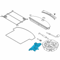 OEM Hyundai Santa Fe Sport Jack Assembly Diagram - 09110-2W000
