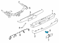 OEM Nissan Titan Sensor Unit-Distance Diagram - 28438-9UF1A