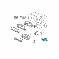 OEM Honda CR-V Switch Assembly, Heated Seat (Graphite Black) Diagram - 38535-S9A-S01ZA