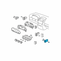 OEM 2005 Honda CR-V Switch Assembly, Heated Seat (Graphite Black) Diagram - 38535-S9A-S01ZA