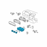 OEM Honda Control Assy., Heater *NH167L* (GRAPHITE BLACK) Diagram - 79500-S9A-A03ZA