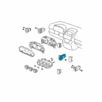 OEM Honda Switch Assembly, Hazard Diagram - 35510-S9A-003