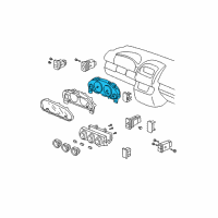 OEM 2006 Honda CR-V Meter Assembly Diagram - 78100-S9A-A74