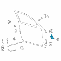 OEM GMC Sierra 1500 HD Classic Check, Front Side Door Diagram - 15173407