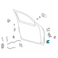 OEM 2004 Chevrolet Suburban 1500 Upper Hinge Diagram - 12472843