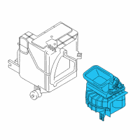 OEM Kia Rio Blower Unit Assembly Diagram - 0K30A61140E