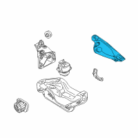 OEM 2008 BMW X5 Engine Mount Bracket Left Diagram - 22-11-6-772-673