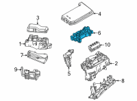 OEM 2018 Toyota Mirai Fuse Holder Diagram - 82631-62010