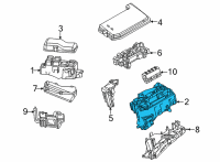 OEM 2020 Toyota Mirai Relay Box Diagram - 82741-62010
