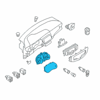 OEM 2020 Nissan Kicks Instrument Cluster Diagram - 24810-5RL0B