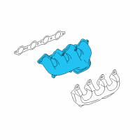 OEM 2010 Chevrolet Camaro Exhaust Manifold Diagram - 12611640