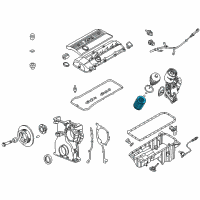 OEM 2003 BMW 325xi Oil Filter Diagram - 11-42-7-512-300