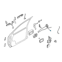 OEM 2003 Nissan Frontier Holder-Rod Diagram - 80532-89900