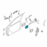 OEM 2003 Infiniti QX4 Handle-Dr Ins L Diagram - 80671-0W01A