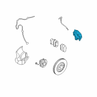 OEM 2011 Hyundai Veracruz Brake Assembly-Front, RH Diagram - 58130-3J010