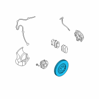 OEM 2012 Hyundai Veracruz Disc-Front Wheel Brake Diagram - 51712-3J010