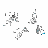 OEM GMC Acadia Rear Transmission Mount Diagram - 84699440