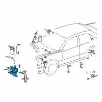 OEM 2006 Lexus LS430 Compressor Assy, Height Control Diagram - 48910-50050