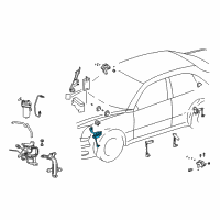 OEM 2003 Lexus LS430 Sensor Sub-Assembly, Height Control Diagram - 89405-50060