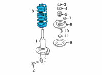 OEM Nissan Frontier SPRING ASSY-LEAF, FRONT Diagram - 54010-9BU5C