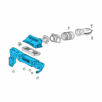 OEM 1996 GMC Safari Cleaner Asm, Air Diagram - 19201281