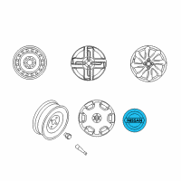 OEM 2021 Nissan Rogue Sport Disc Wheel Ornament Diagram - 40343-2DR0A