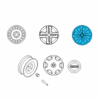 OEM 2009 Nissan Cube Aluminum Wheel Diagram - D0300-1A12B