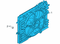 OEM 2020 Ford Mustang Fan Module Diagram - KR3Z-8C607-A