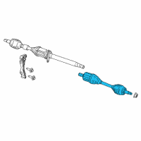 OEM Chrysler Pacifica Axle Assembly Diagram - 68394550AA