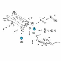 OEM 1998 BMW 750iL Rubber Mounting Diagram - 33-31-1-090-956