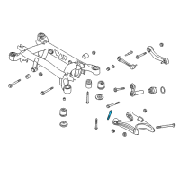 OEM 2000 BMW 750iL Collar Screw Diagram - 33-32-1-140-568