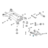 OEM 2000 BMW 750iL Self-Locking Collar Nut Diagram - 33-32-1-090-887