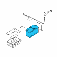 OEM 2000 BMW X5 Batteries Diagram - 61218381778