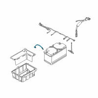 OEM 2000 BMW X5 Negative Battery Cable Diagram - 61-11-6-919-976