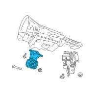 OEM 2011 Ram 3500 INSULATOR-Engine Mount Diagram - 52122712AB