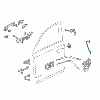 OEM 2015 Acura TLX Rod Set Right, Front Dr Ltch Diagram - 72113-TZ3-305