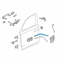 OEM 2019 Acura TLX Cable, Front Door Lock Diagram - 72133-TZ3-A01