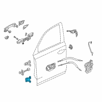 OEM Acura TLX Hinge R, Front Door Diagram - 67420-TZ3-A03ZZ