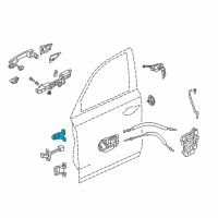 OEM Acura Hinge, Front R Door Up Diagram - 67410-TZ3-A03ZZ