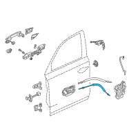 OEM 2015 Acura TLX Cable, Front Dr Inner Diagram - 72131-TZ3-A01